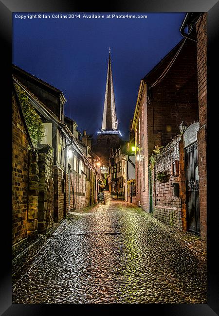 Church Lane Ledbury Framed Print by Ian Collins