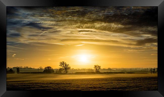 Misty Sunrise Framed Print by Ian Collins
