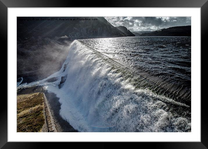Caban Coch Dam Framed Mounted Print by Ian Collins