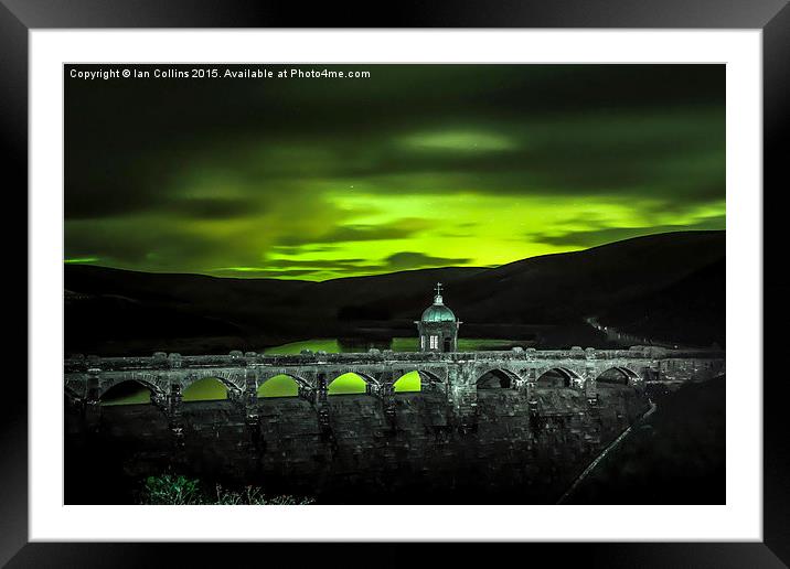  Elan Valley Auroral Reflections Framed Mounted Print by Ian Collins