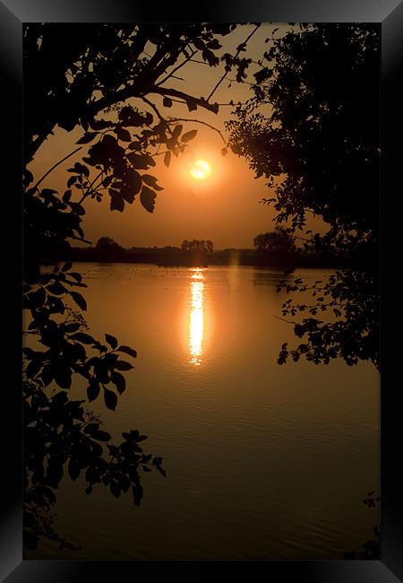 Canvus Sunset Naturally framed Framed Print by Jack Jacovou Travellingjour