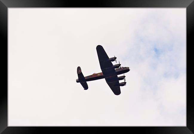  Lancaster Bomber Framed Print by Jack Jacovou Travellingjour