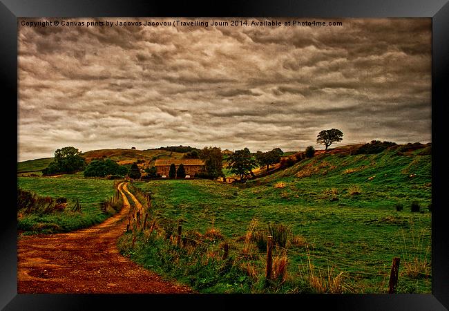 Farm Fields in Skipton Framed Print by Jack Jacovou Travellingjour