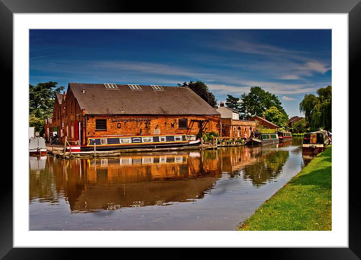 Shardlow Boat yard  Framed Mounted Print by Jack Jacovou Travellingjour