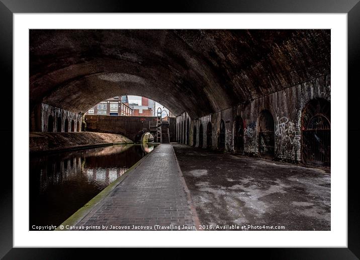 Snow hill bridge Birmingham 2 Framed Mounted Print by Jack Jacovou Travellingjour