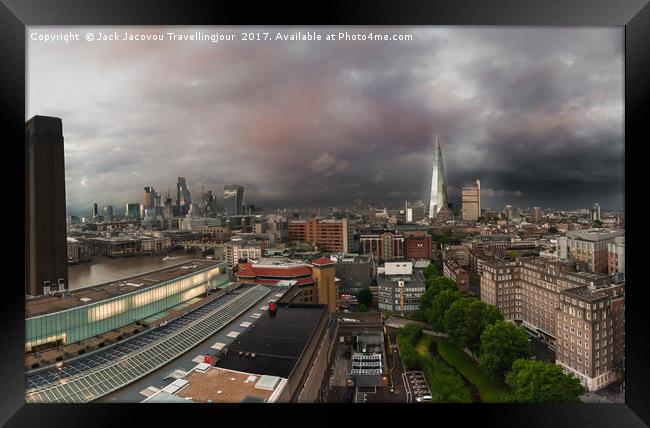 Storm over London Framed Print by Jack Jacovou Travellingjour
