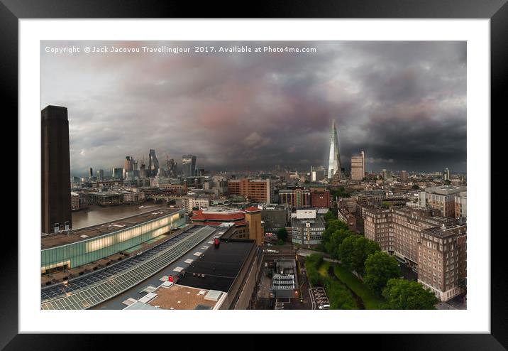 Storm over London Framed Mounted Print by Jack Jacovou Travellingjour