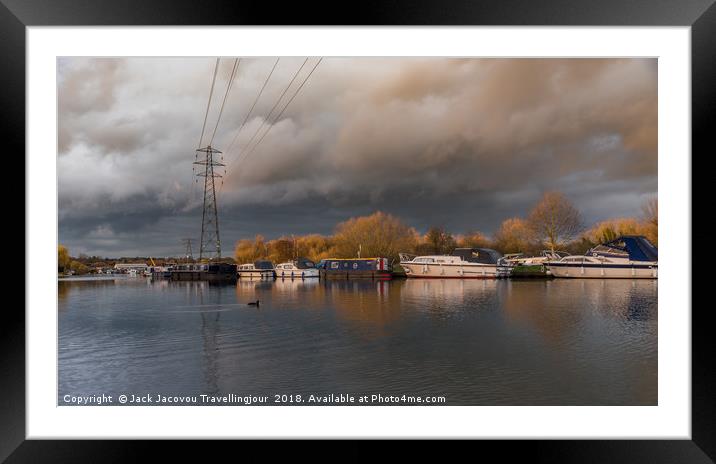 Storm on the Lee brewing 2  Framed Mounted Print by Jack Jacovou Travellingjour