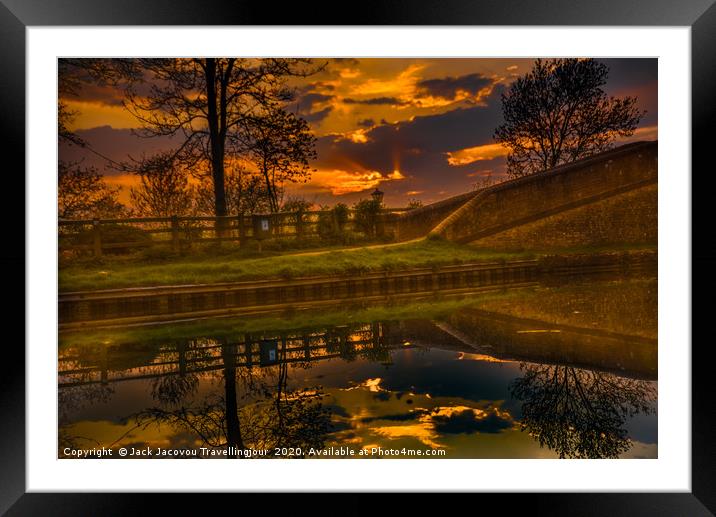 Foxton basin, rainbow bridge Framed Mounted Print by Jack Jacovou Travellingjour