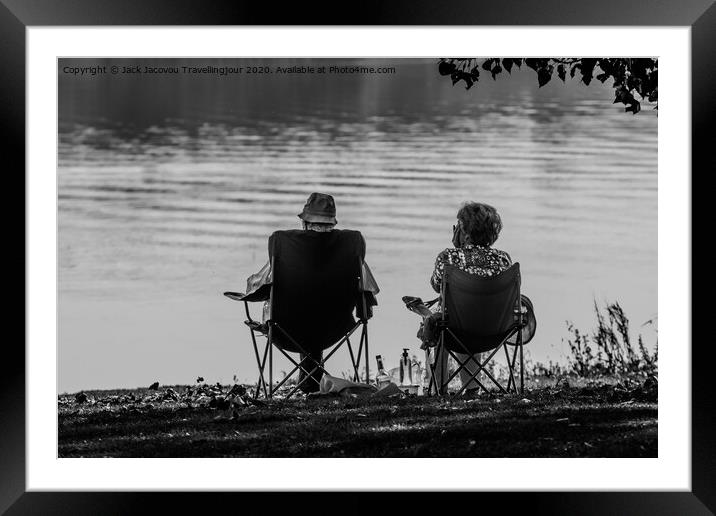 a quiet day by the water  Framed Mounted Print by Jack Jacovou Travellingjour