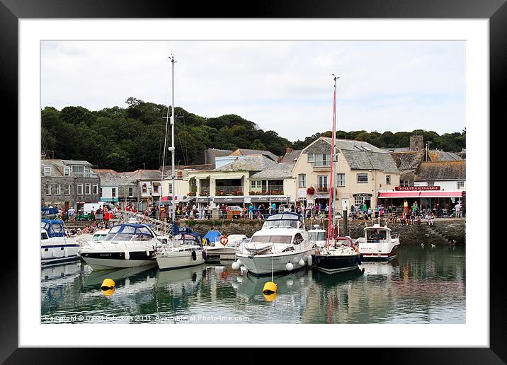 Padstow Harbour Framed Mounted Print by Carol Edwards
