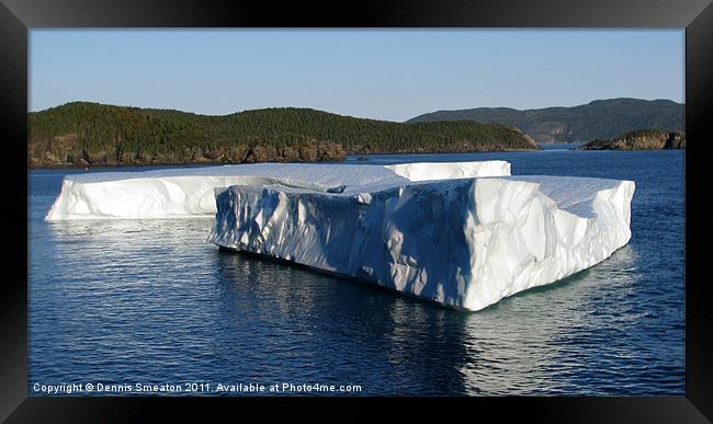 Iceberg Framed Print by Dennis Smeaton