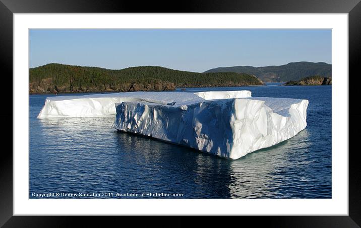 Iceberg Framed Mounted Print by Dennis Smeaton