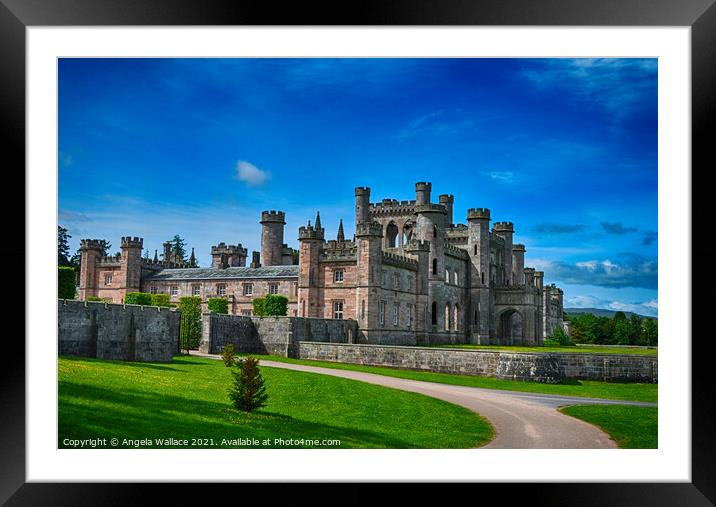 Castle Lowther on a sunny day Framed Mounted Print by Angela Wallace