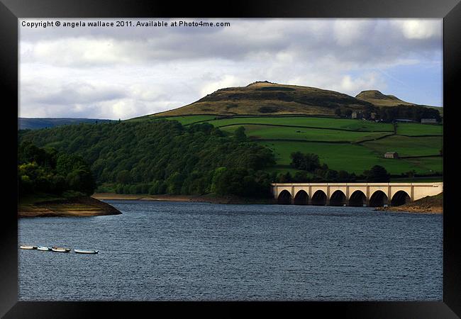 Ladybower resevior Framed Print by Angela Wallace