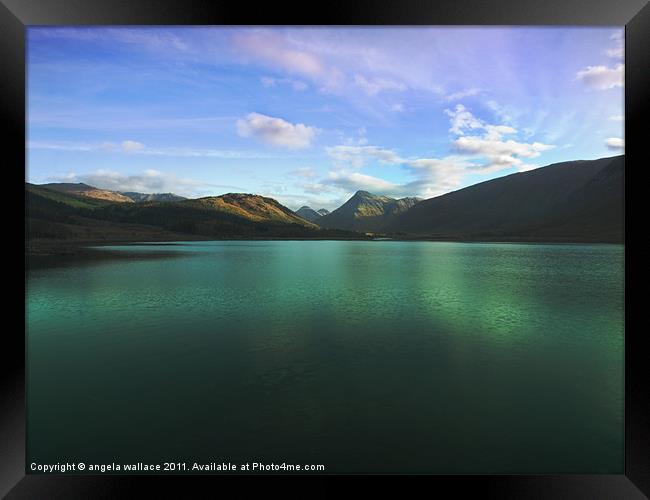 Morning At Glen Etive Framed Print by Angela Wallace