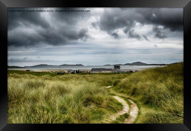 Barra Airport Framed Print by Angela Wallace