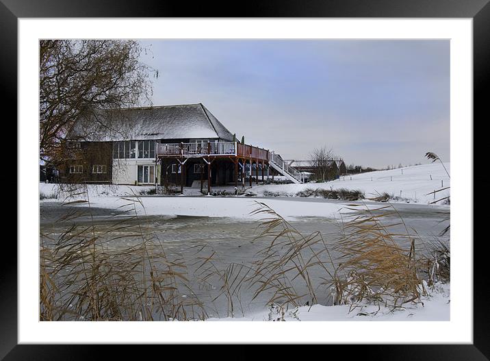 Frozen Framed Mounted Print by Angela Wallace