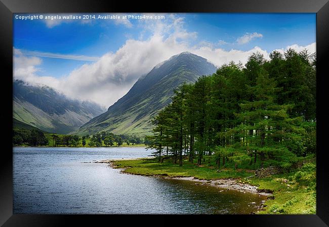  Clouds upon Buttermere Framed Print by Angela Wallace
