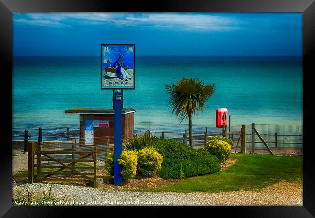 St Margarets Bay Dover Framed Print by Angela Wallace