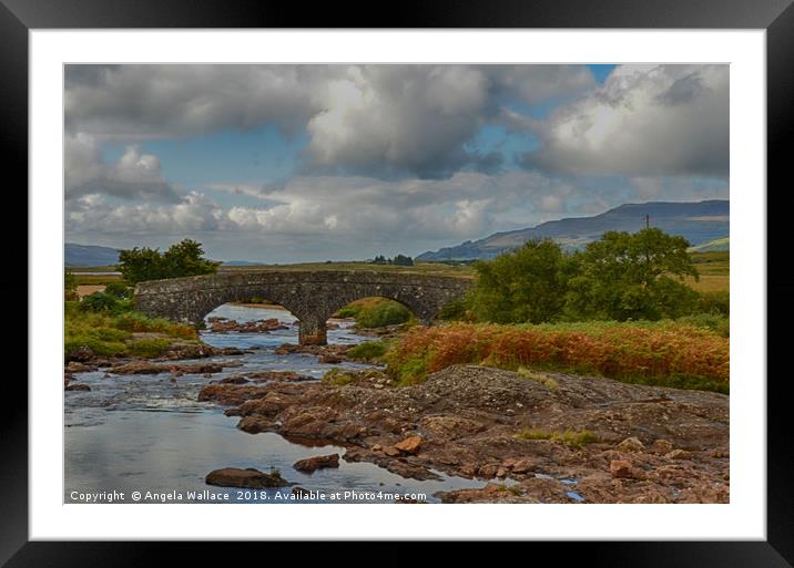 A bridge in time  2               Framed Mounted Print by Angela Wallace