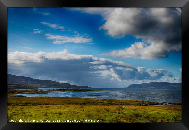 view to Ulva           Framed Print by Angela Wallace