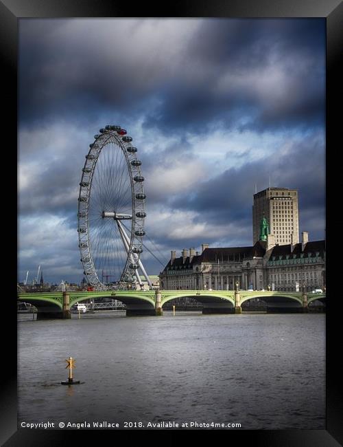 The London Eye  Framed Print by Angela Wallace