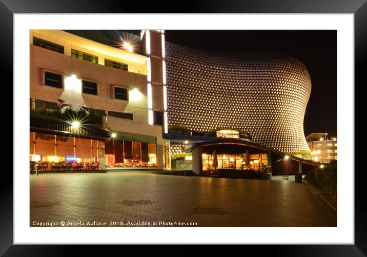 Selfridges at the Bull Ring Birmingham Framed Mounted Print by Angela Wallace