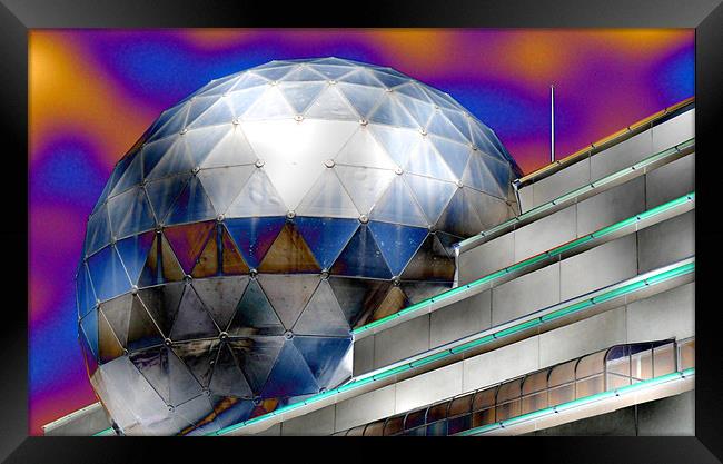 UNDER AN ABSTRACT DOME Framed Print by Robert Happersberg