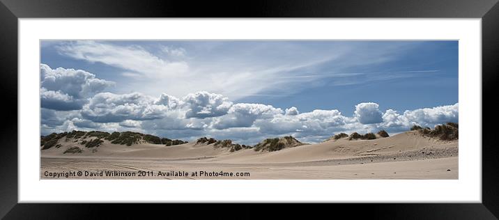 Sand Dunes Framed Mounted Print by Dave Wilkinson North Devon Ph