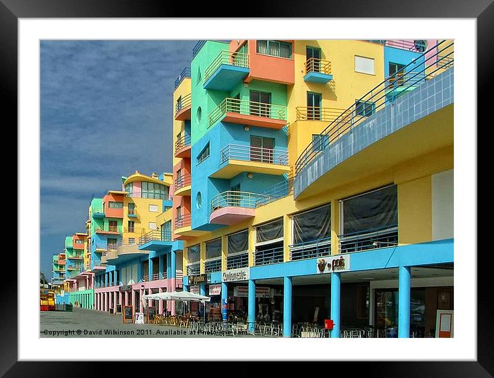 Marina Albufeira Algarve Portugal Framed Mounted Print by Dave Wilkinson North Devon Ph