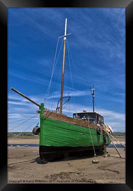 Old Fishing Boat Framed Print by Dave Wilkinson North Devon Ph
