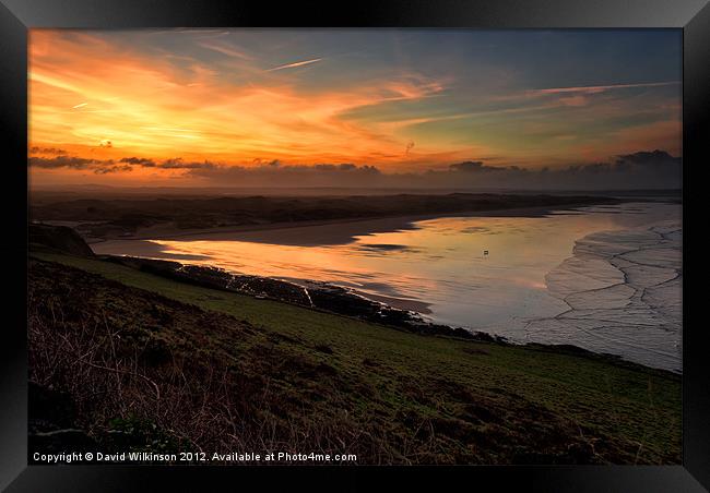 Saunton Sands Framed Print by Dave Wilkinson North Devon Ph