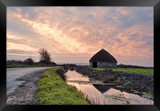 Round Linhay Framed Print by Dave Wilkinson North Devon Ph