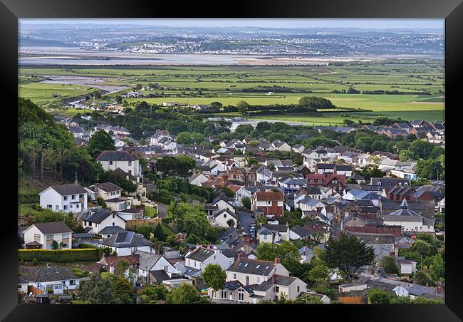 Braunton North Devon Framed Print by Dave Wilkinson North Devon Ph