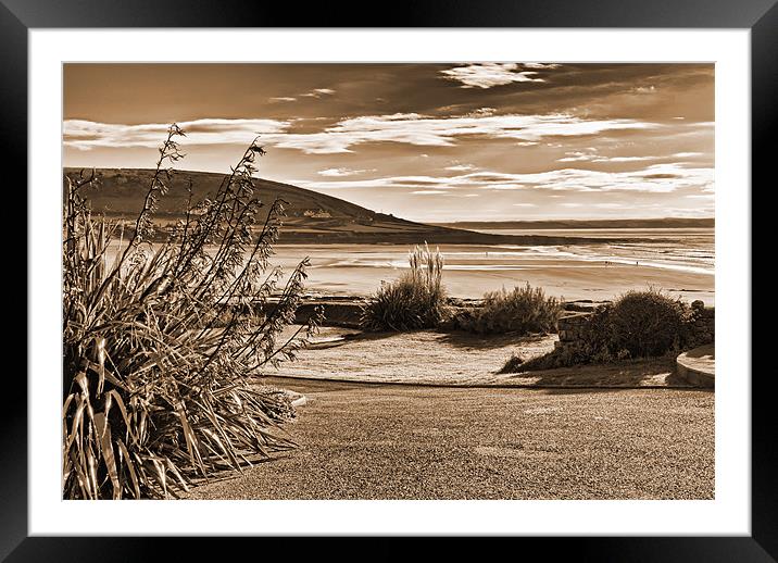 Croyde Bay Framed Mounted Print by Dave Wilkinson North Devon Ph