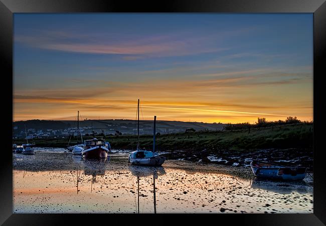 Braunton Pill North Devon Framed Print by Dave Wilkinson North Devon Ph