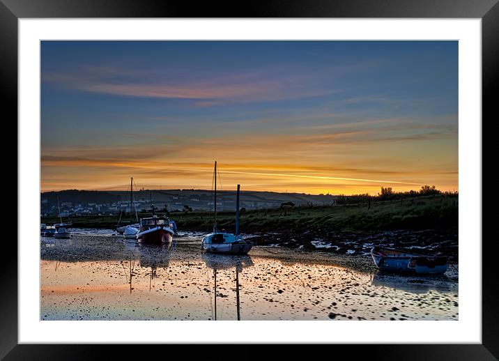 Braunton Pill North Devon Framed Mounted Print by Dave Wilkinson North Devon Ph