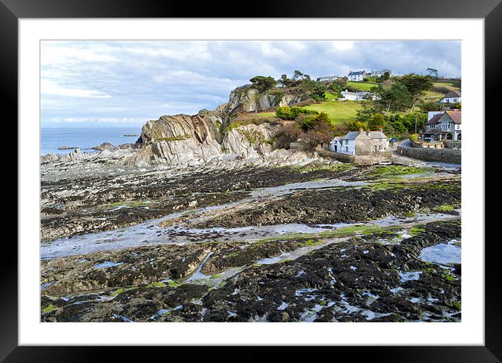 The old Mill Lee Bay Framed Mounted Print by Dave Wilkinson North Devon Ph