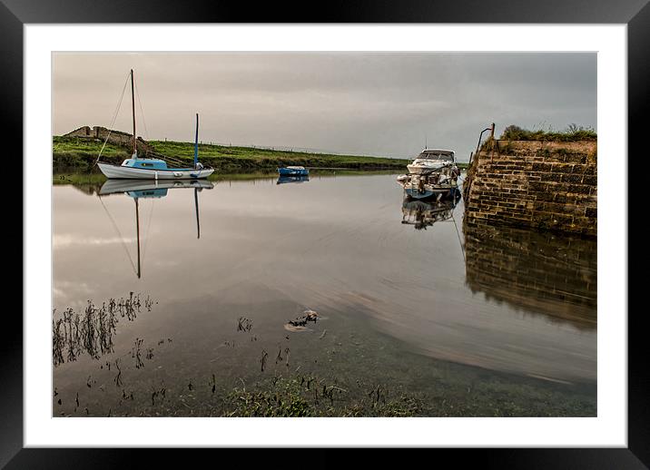 Velator Quay Framed Mounted Print by Dave Wilkinson North Devon Ph