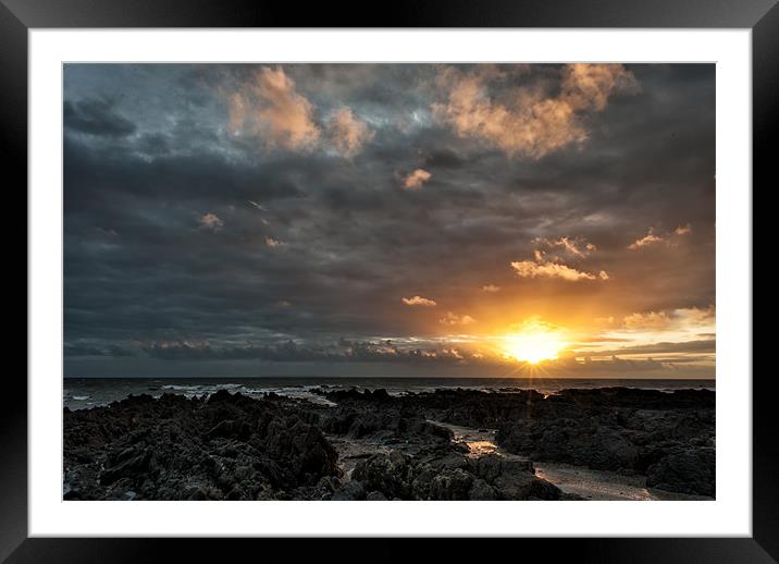 Croyde Bay Framed Mounted Print by Dave Wilkinson North Devon Ph