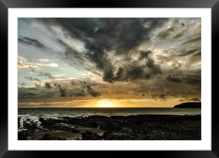 Croyde Bay Framed Mounted Print by Dave Wilkinson North Devon Ph