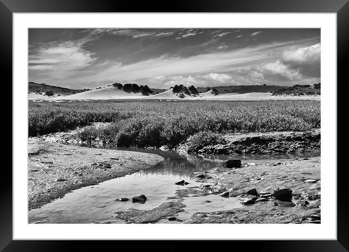 Salt Marsh Framed Mounted Print by Dave Wilkinson North Devon Ph