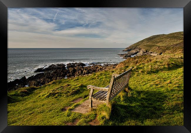 Baggy Point Framed Print by Dave Wilkinson North Devon Ph