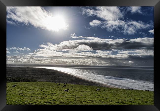 Saunton Sands Framed Print by Dave Wilkinson North Devon Ph