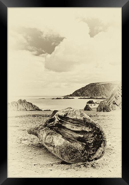 Lee Bay Nr Ilfracombe Framed Print by Dave Wilkinson North Devon Ph