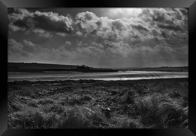 River Taw Framed Print by Dave Wilkinson North Devon Ph