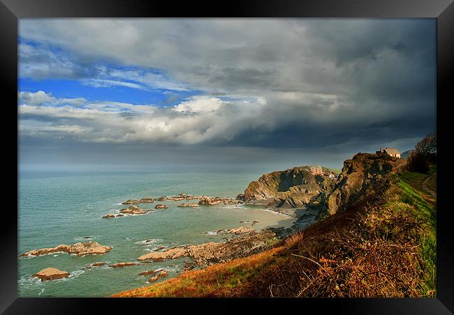 Tunnels Beaches  Ilfracombe Framed Print by Dave Wilkinson North Devon Ph