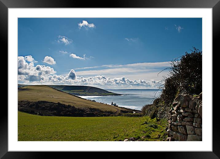 Croyde Bay Framed Mounted Print by Dave Wilkinson North Devon Ph