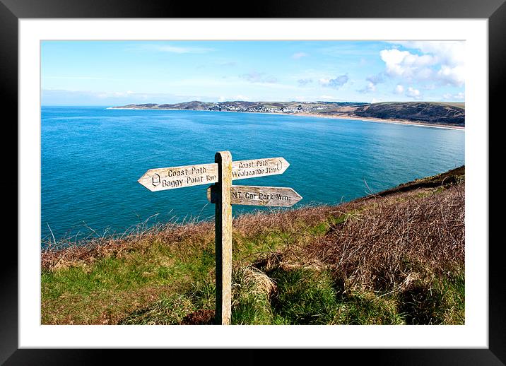 Majestic Vistas of Woolacombe Framed Mounted Print by Dave Wilkinson North Devon Ph